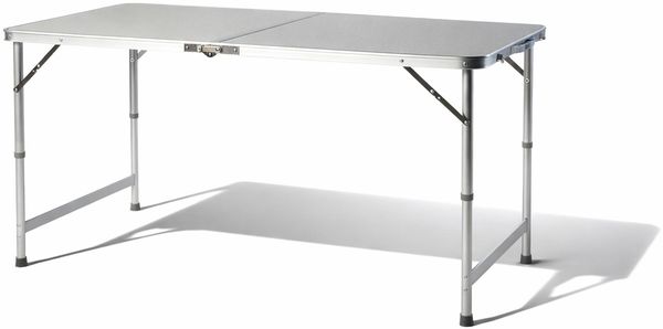 XXL Campingtisch Outdoortisch Gartentisch klappbar Alu 120x60x58/70cm