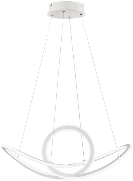 LED Pendelleuchte weiß, dimmbar, Fernbedienung, CCT, H 150 cm