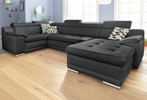 sit&more Wohnlandschaft Andiamo U-Form, mit Kopfteilverstellung, wahlweise mit Bettfunktion