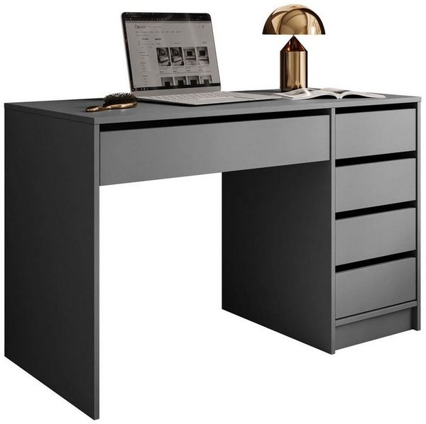 Lookway Schminktisch MADA MATT Schreibtisch mit Schubladen und matter Oberfläche (1x Schreibtisch), Breite: 120cm