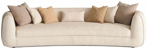 Casa Padrino Luxus Sofa Creme 308 cm - Luxus Wohnzimmer & Hotel Möbel