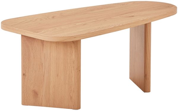 Couchtisch >Melo< in Eiche, MDF, Dekor - 100x41x50cm (BxHxT)