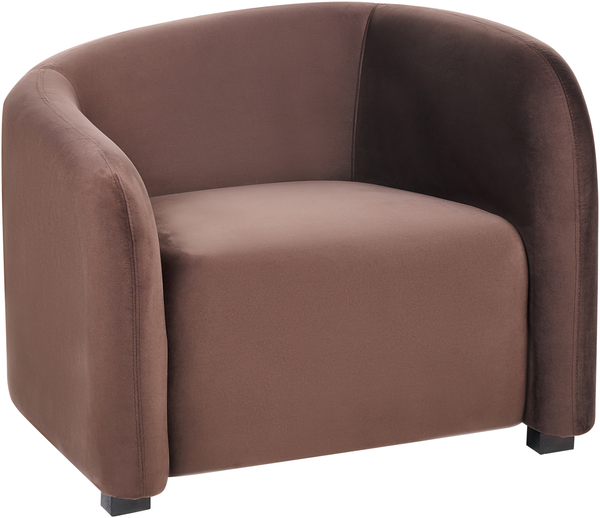 Sofa Set 5-Sitzer VELTADA Samtstoff Dunkelbraun Bild 7
