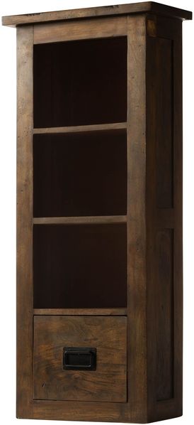 Hängeschrank Mango 50x26x120 braun lackiert RAILWAY #480