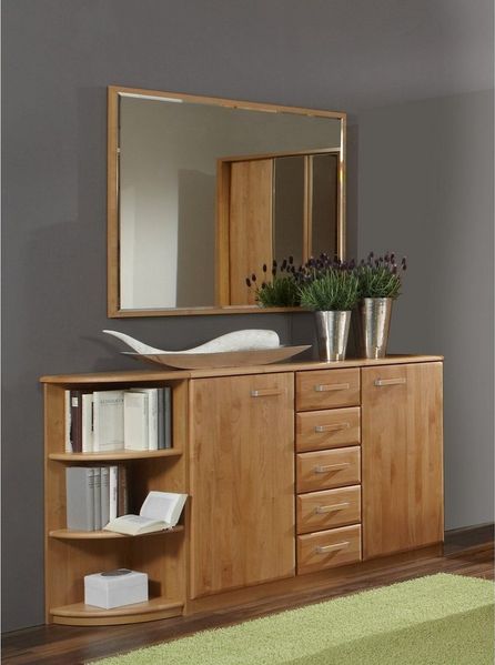 WIEMANN Kombikommode Lausanne, teilmassive Erle, stilvoller Landhausstil, Made in Germany