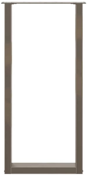 vidaXL Bartischbeine U-Form 2 Stk. Naturstahl 40x(100-101) cm Stahl 4013231 Bild 5