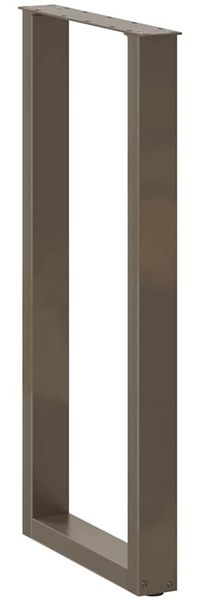 vidaXL Bartischbeine U-Form 2 Stk. Naturstahl 40x(100-101) cm Stahl 4013231 Bild 4