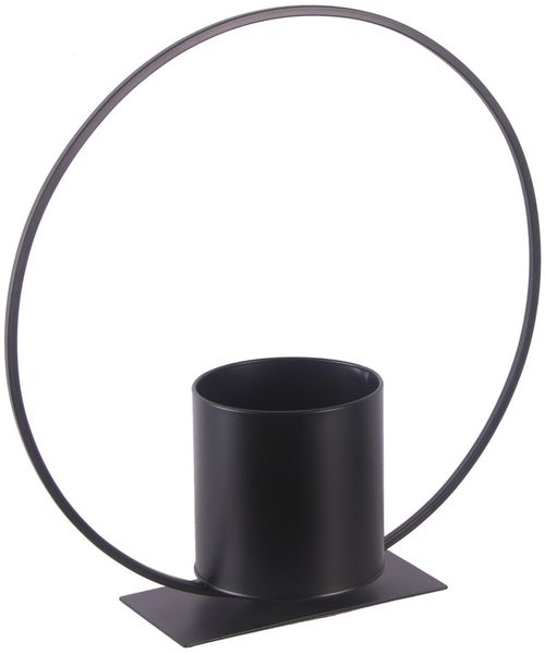 TrendLine Pflanztopf Metall Ø 12,5 x 40 cm schwarz