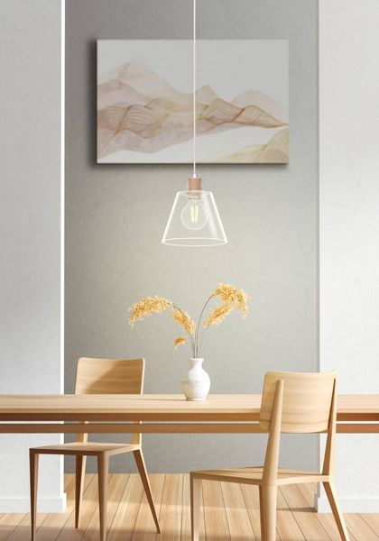 Eglo 43631 Hängeleuchte COPLEY roségold klar E27 1X40W H:110 Ø:20cm dimmbar