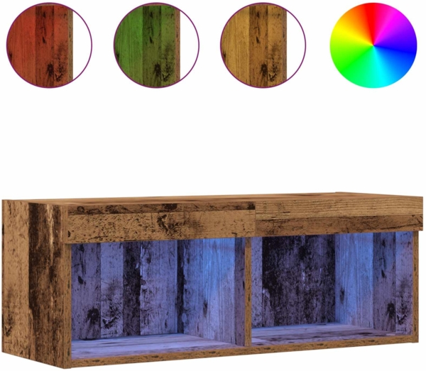 vidaXL TV-Schrankset Altholz 80 x 30 x 30 cm Holzwerkstoff 862200