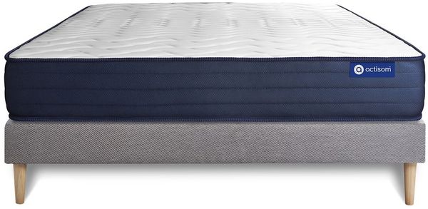Actiflex life matratze 135x200 cm + Bettgestell mit lattenrost - Dicke : 22cm - Taschenfederkern und Memory-schaum - H5 Bild 3
