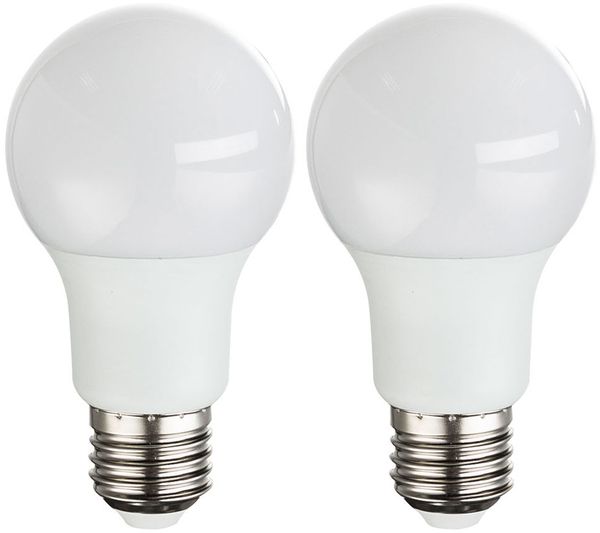 2er Set 9 Watt E27 LED Leuchtmittel mit warmweißem Licht