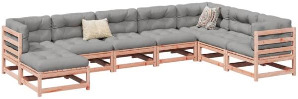 vidaXL 8-tlg. Garten-Sofagarnitur Massivholz Douglasie 3299576