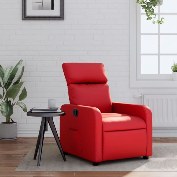 vidaXL Relaxsessel Rot Kunstleder 374188