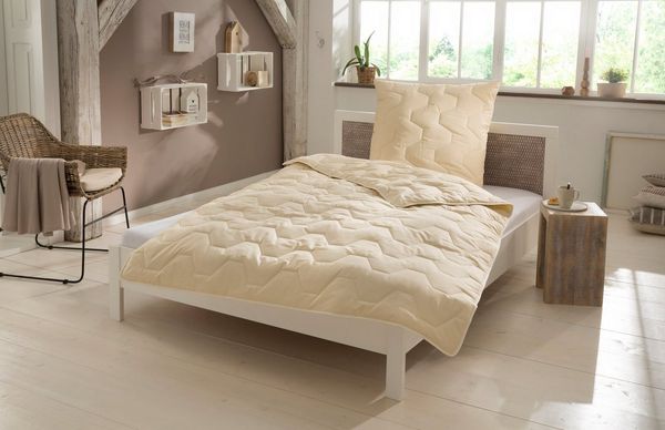 OTTO home Naturfaserbettdecke Baumwolle 60 °C, Bettdecke 135x200 cm, 155x220 cm, 200x200 cm, Füllung: 100% Baumwolle, Bezug: 100% Baumwolle, Bettdecken, Sommer, Winter, 4 Jahreszeiten, Decke, Made in Germany