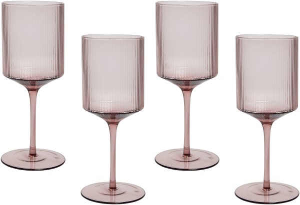 Weingläser im 4er Set AMETHYST Rosa