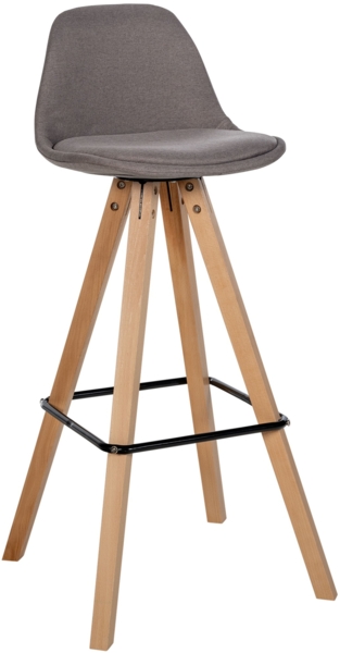 CLP Barhocker Corbin Stoff Square,taupe natura