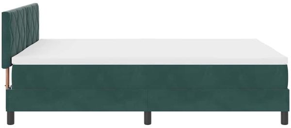 vidaXL LED Boxspringbett mit Kopfteil Dunkelgrün 140 x 200 cm Samt 3342725 Bild 9