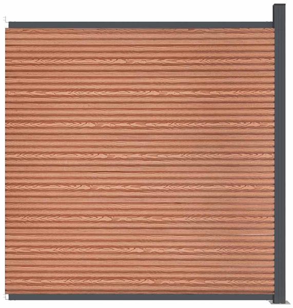 vidaXL Zaunelement Braun 173x186 cm WPC 4003982 Bild 4