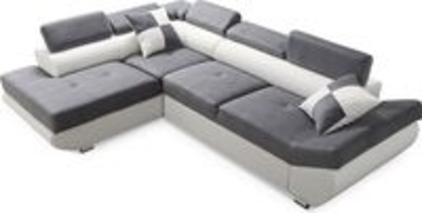 robin ECKSOFA SATURN Polstergarnitur Grau (H 86 x T 200 x B 280 cm)