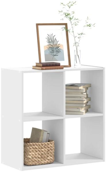 vidaXL Bücherregal Weiß 68,5x32x68,5 cm Holzwerkstoff 852825