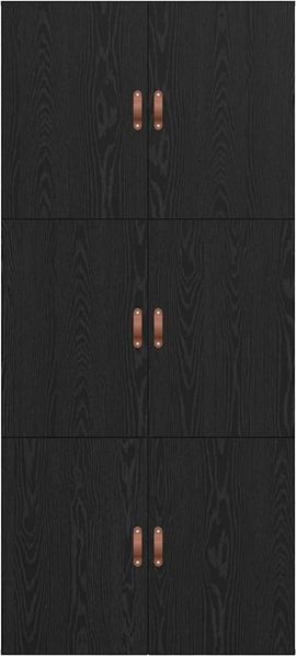 vidaXL Aufbewahrungsbettgestell Schwarz Eichen-Optik 90 x 200 cm 3335342 Bild 9