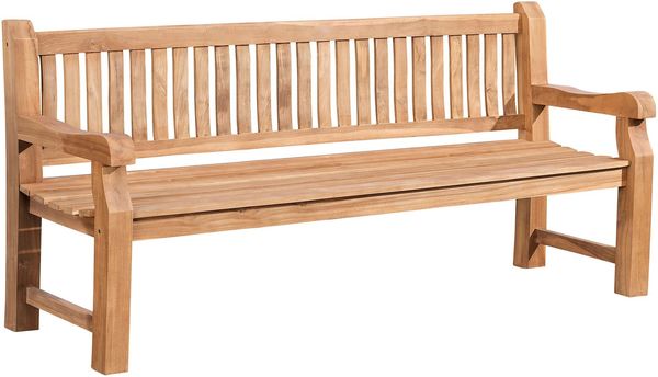 Gartenbank Teakbank DEGAD - Holz Teak 200x61x93 cm | Holzbank 200 Cm Gartenbank Sitzbank Mit Lehne Wetterfest Bank Garten Terrasse