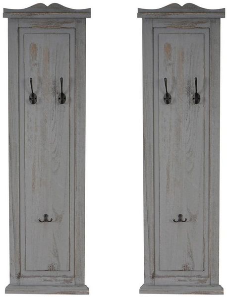 MCW Garderobenpaneel T33-2 (Set, 2er), Hochwertig Kleiderhaken auf dem Paneel individuell anbringbar