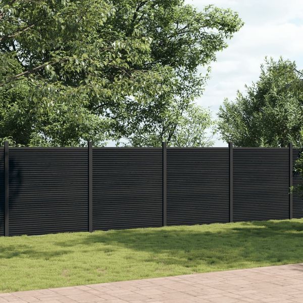 vidaXL Zaunelement Grau 1737x186 cm WPC 3282798