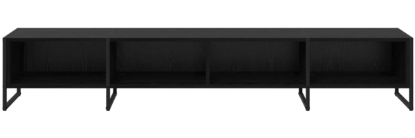 vidaXL TV-Schränk Schwarz Eichen-Optik 170,5 x 36 x 30,5 cm 886516 Bild 4