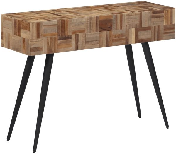 vidaXL Konsolentisch 110x34x80 cm Recyceltes Massivholz Teak 358520