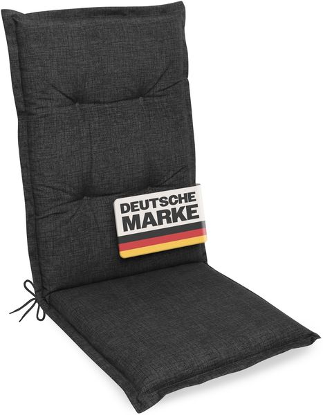 Gardissimo PREMIUM Hochlehner Gartenstuhl Auflagen 120x50x8cm anthrazit