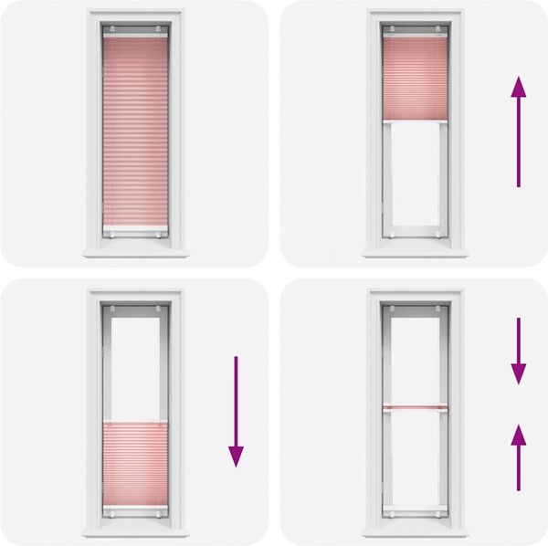 vidaXL Plissee Rosa 40x100 cm Stoffbreite 39,4 cm Polyester 4015420 Bild 7