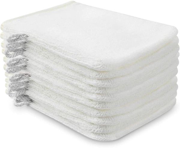 10er Pack Waschhandschuhe Frottee Mikrofaser Waschlappen 15x21cm Saugfähig