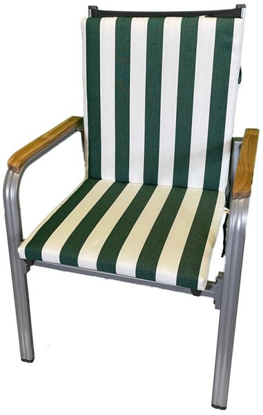 Niederlehner-Auflage LORD grün stripes 100x50x4cm
