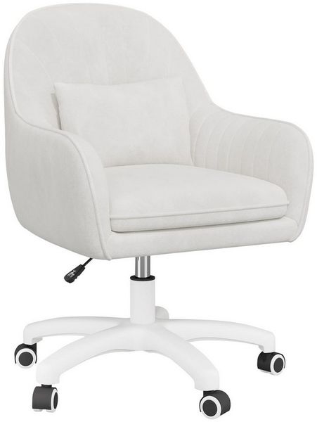 HawthyHome Bürostuhl Ergonomischer Homeoffice-Stuhl, 360° Drehbar & Höhenverstellbar (1 St), Samtbezug mit Kopfkissen, ideal für Arbeitszimmer & Schlafzimmer