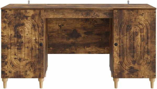 vidaXL Schreibtisch Geräucherte Eiche 142,5 x 50 x 75 cm Holzwerkstoff 3414581 Bild 5
