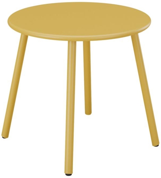 Vente-unique - Garten-Beistelltisch - Metall - Senfgelb - MIRMANDE von MYLIA