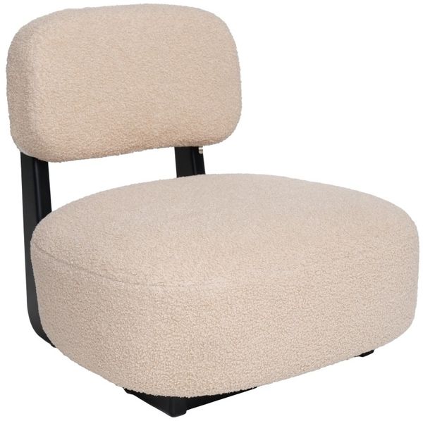 KidsDepot Kindersessel Brad – Creme/Schwarz Créme