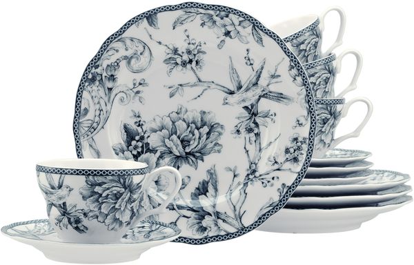 Adelaide Blau, Kaffeeservice 12-tlg (mo)