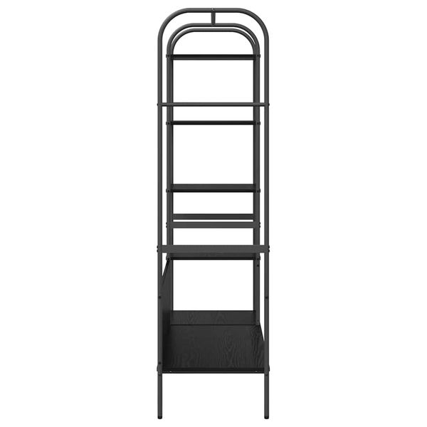 vidaXL Kleiderständer Schwarz 120 x 44 x 160 cm Holzwerkstoff 868445 Bild 6
