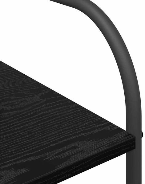 vidaXL Kleiderständer Schwarz 120 x 44 x 160 cm Holzwerkstoff 868445 Bild 9
