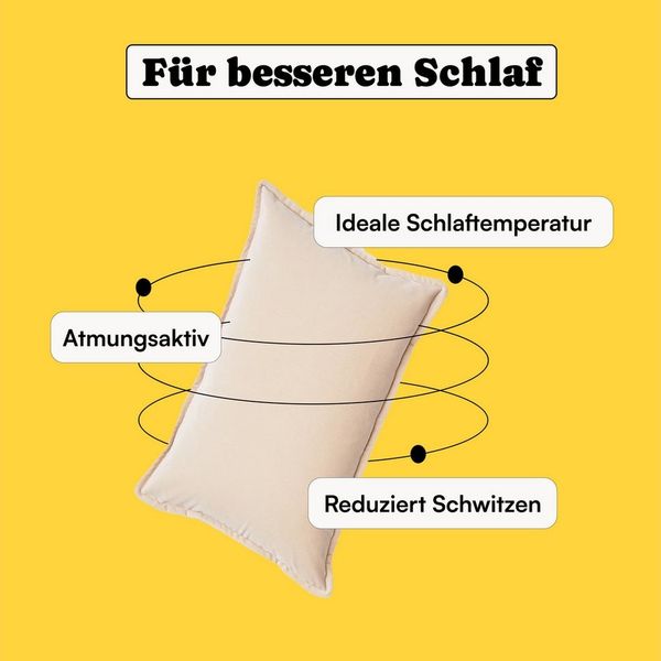 Seralino Bettwäsche Set, Perkal, 2 teilig, 100% Bio Baumwolle, ab gr. 135x200, Perkal, besonders weich & atmungsaktiv, BCI zertifiziert, mit Reißverschluss Bild 4