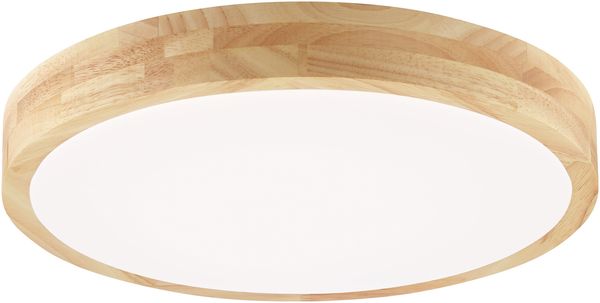 Brilliant LED Deckenleuchte Moreen G81105/75 Badezimmer, Wohnzimmer, Küche, Arbeitszimmer, Schlafzimmer Metall/Holz/Kunststoff Outdoor, Indoor Decke braun - LED fest integriert