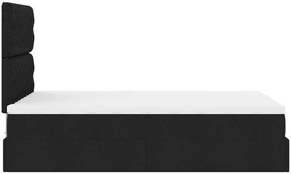 vidaXL Ottoman-Bett mit Matratze Schwarz 120x200 cm Stoff 3313232 Bild 10