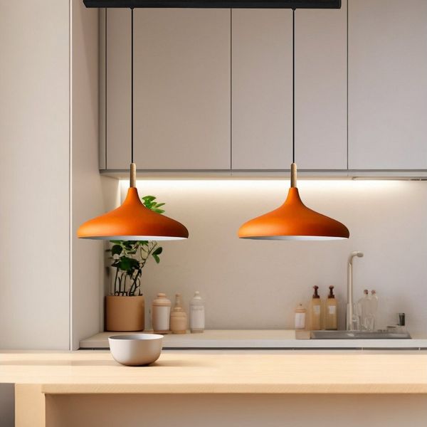 Bamyum Pendelleuchte Champion Doppelter Kronleuchter Holz Metall Modern Pendelleuchte, ohne Leuchtmittel