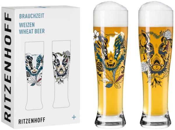 Ritzenhoff Brauchzeit Weizen 2er-Set 004 Petra Mohr 2021 / Weizenbiergläser