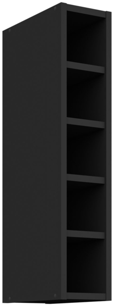 Hängeschrank Regal 15 cm Schwarz matt Küchenzeile Küche SIENA / MONZA / ARONA