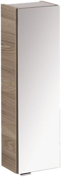 FACKELMANN LUXOR Hängeschrank 20 cm breit, Braun hell, Türanschlag rechts + Spiegel