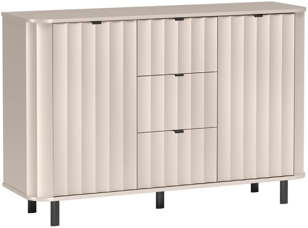 Selsey 'Novado' Sideboard 2-türig mit drei Schubladen Kaschmirgrau, 137 cm